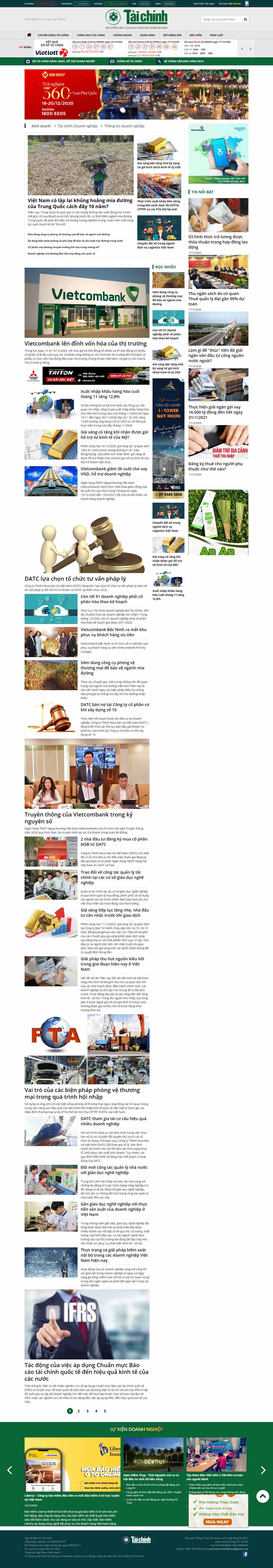 Thiết kế Web kinh doanh online tapchitaichinh.vn