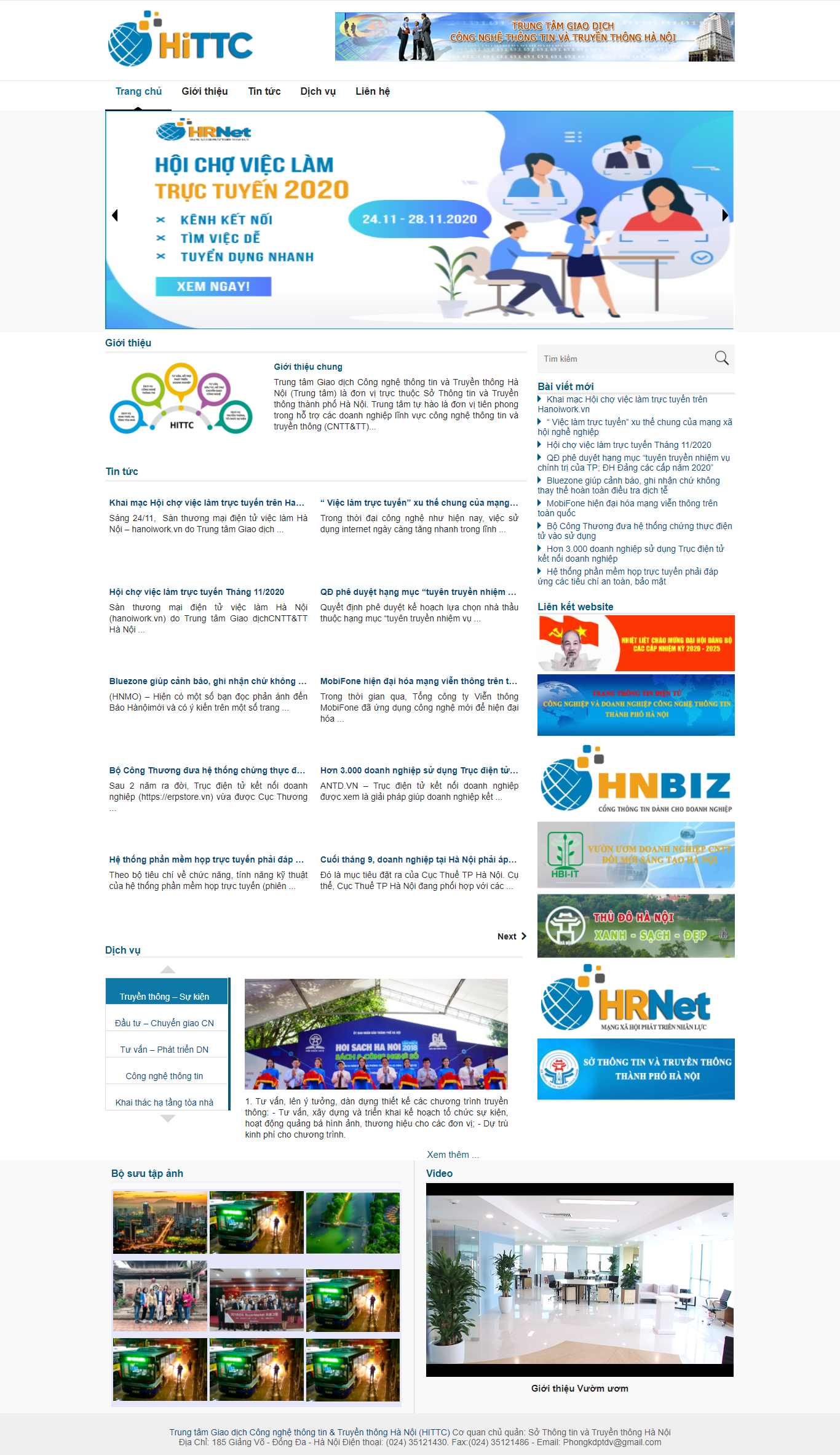 Thiết kế Web công nghệ thông tin hittc.org.vn