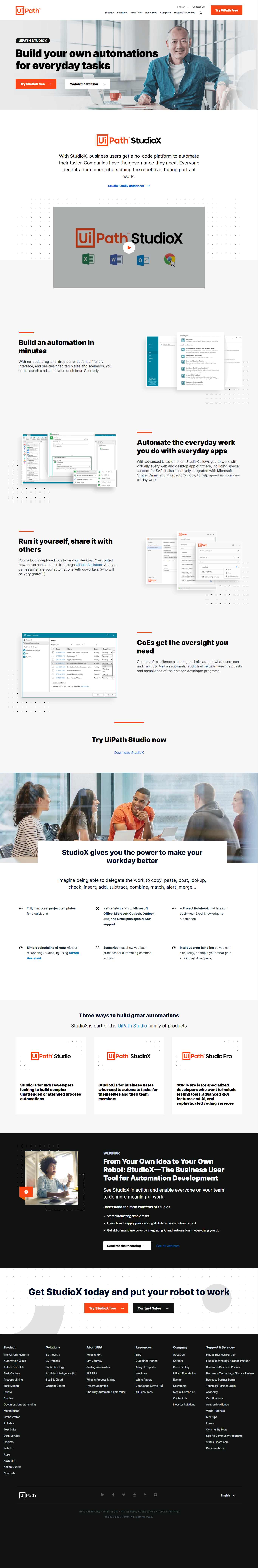 Thiết kế Web có sẵn uipath.com