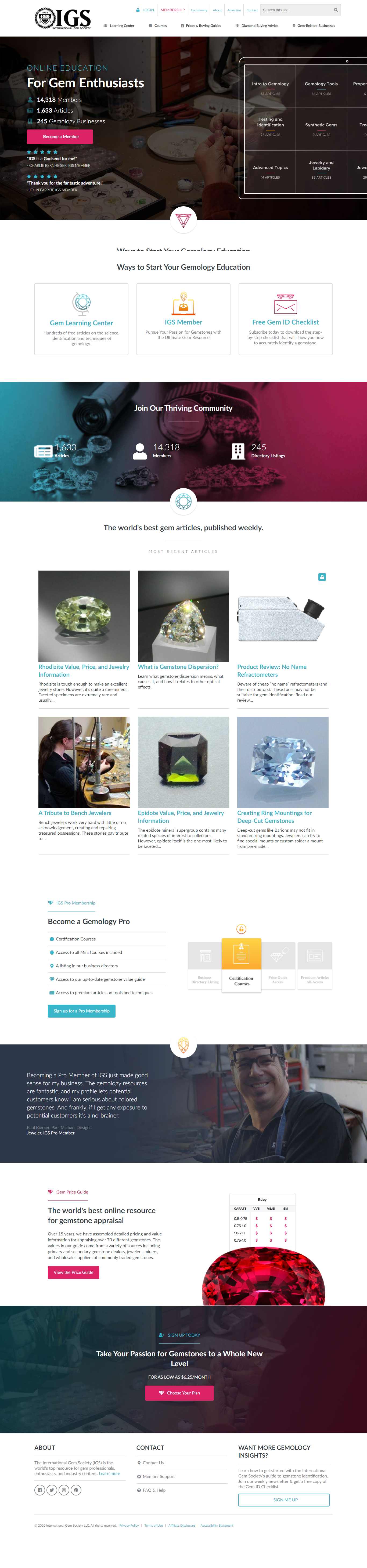 Thiết kế Web cao cấp gemsociety.org