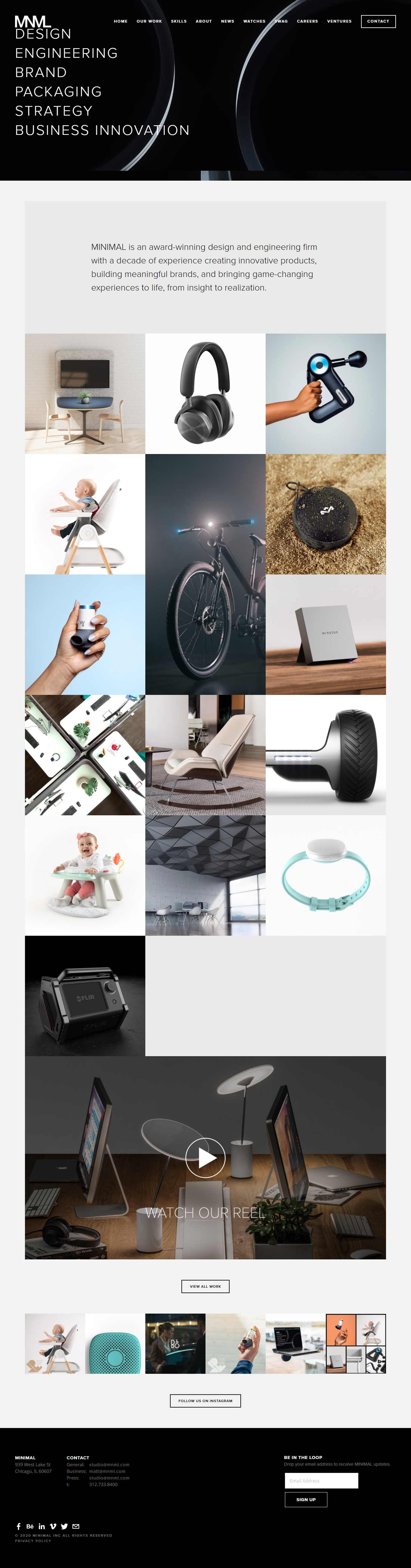 Thiết kế Web cá nhân mnml.com