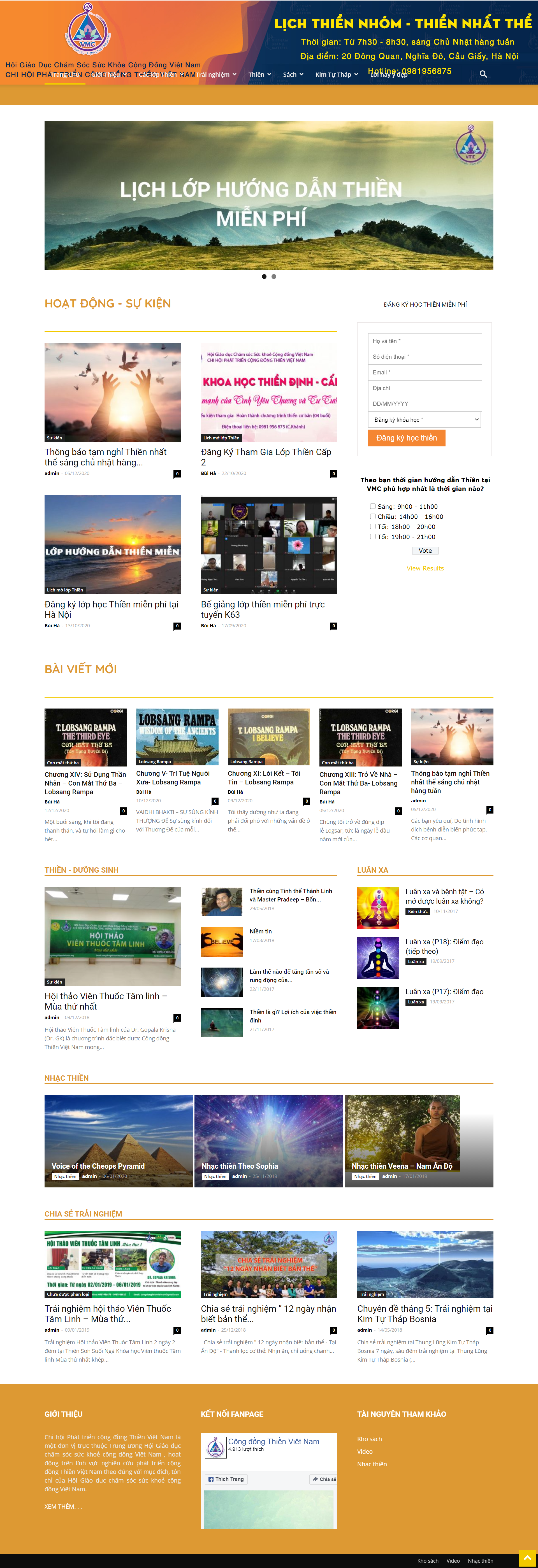 Thiết kế Web cộng đồng congdongthienvietnam.org