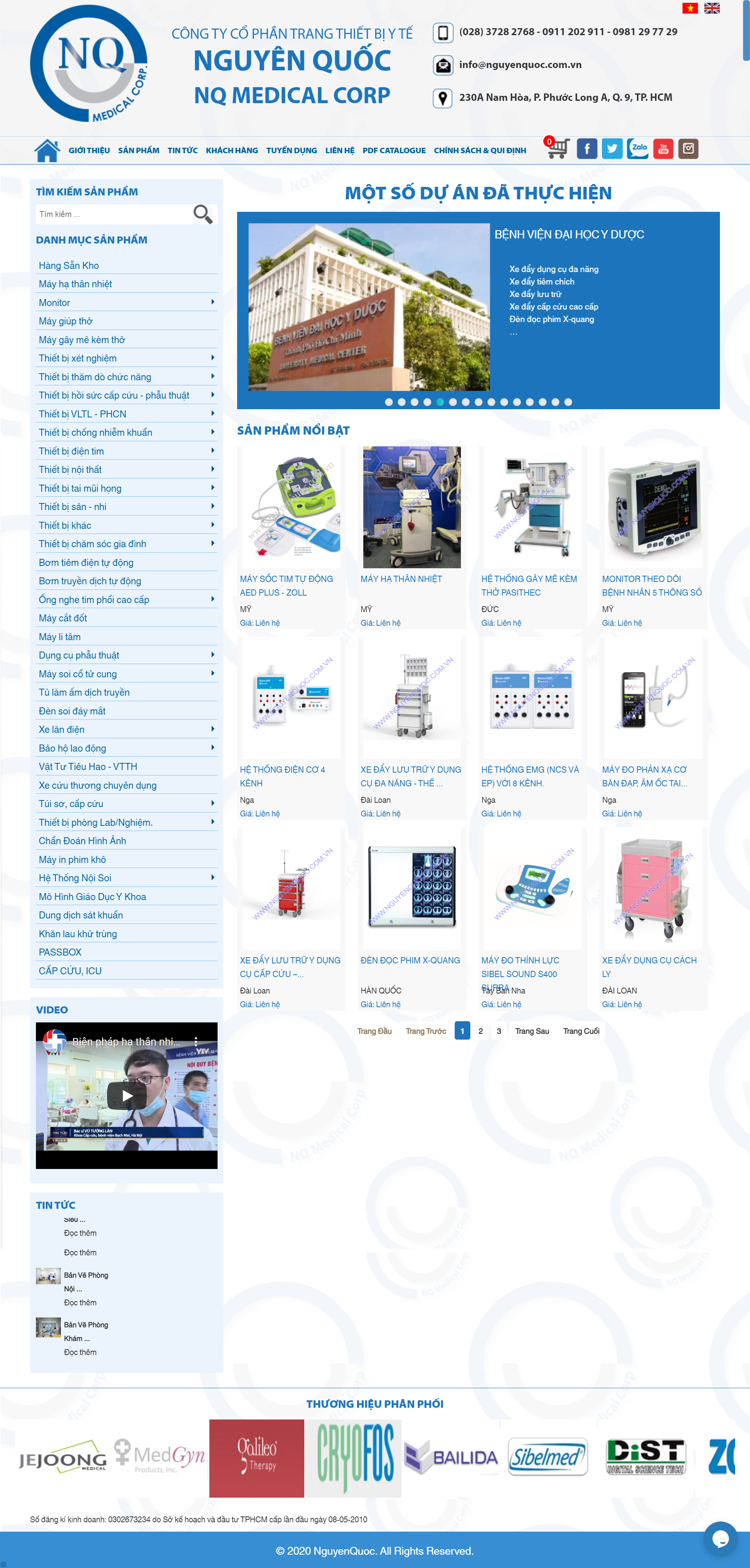 Thiết kế Web y tế nguyenquoc.com.vn