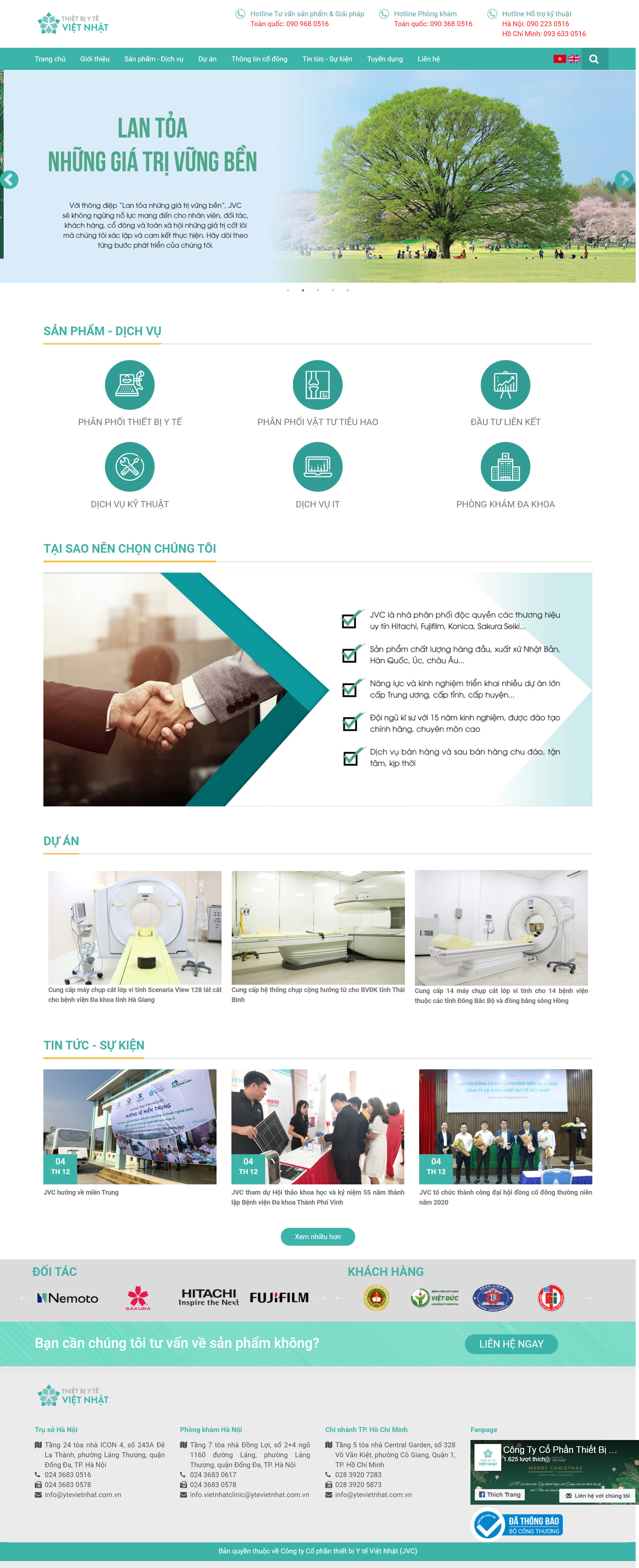 Thiết kế Web y tế ytevietnhat.com.vn