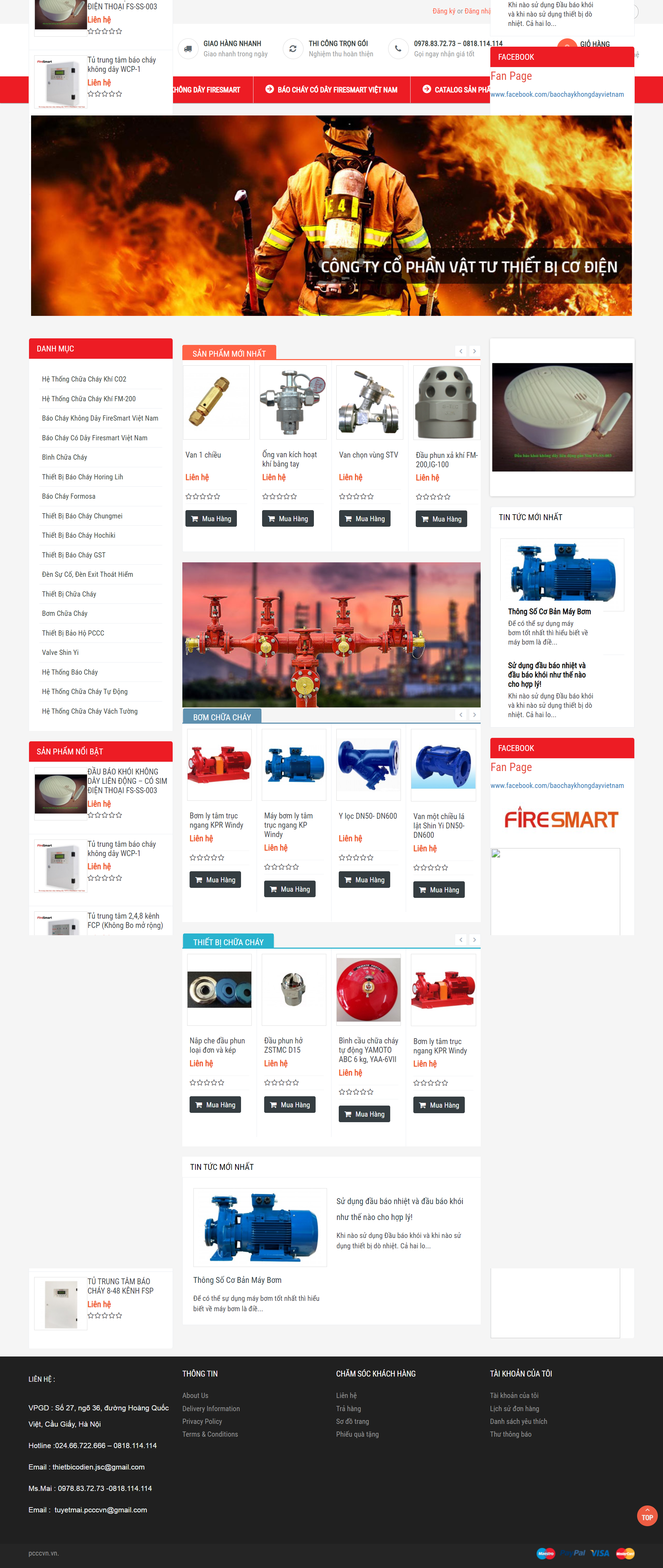 Thiết kế Web phòng cháy, chữa cháy pcccvn.vn