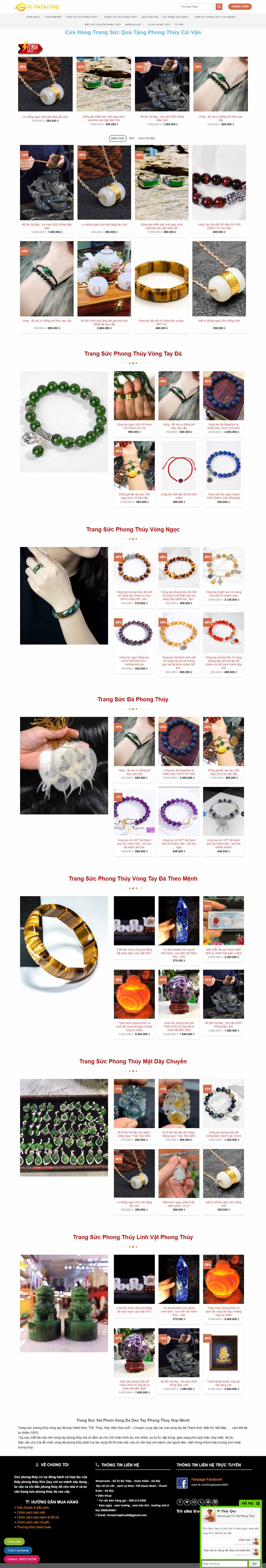 Thiết kế Web phong thủy cuộc sống gocphongthuy.net