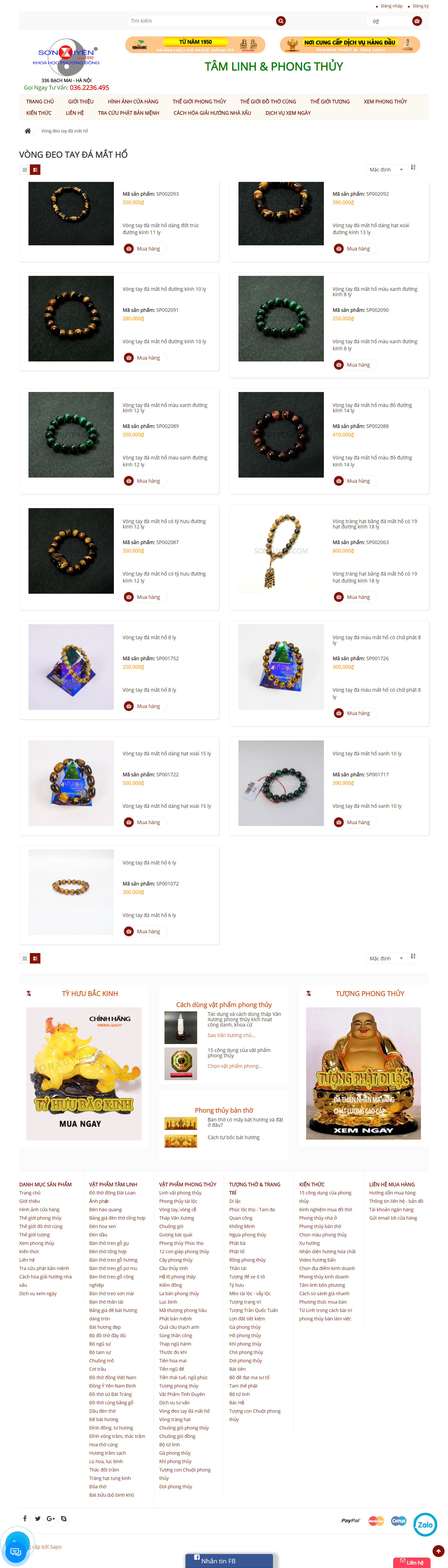 Thiết kế Web vòng tay phong thủy sonxuyen.com