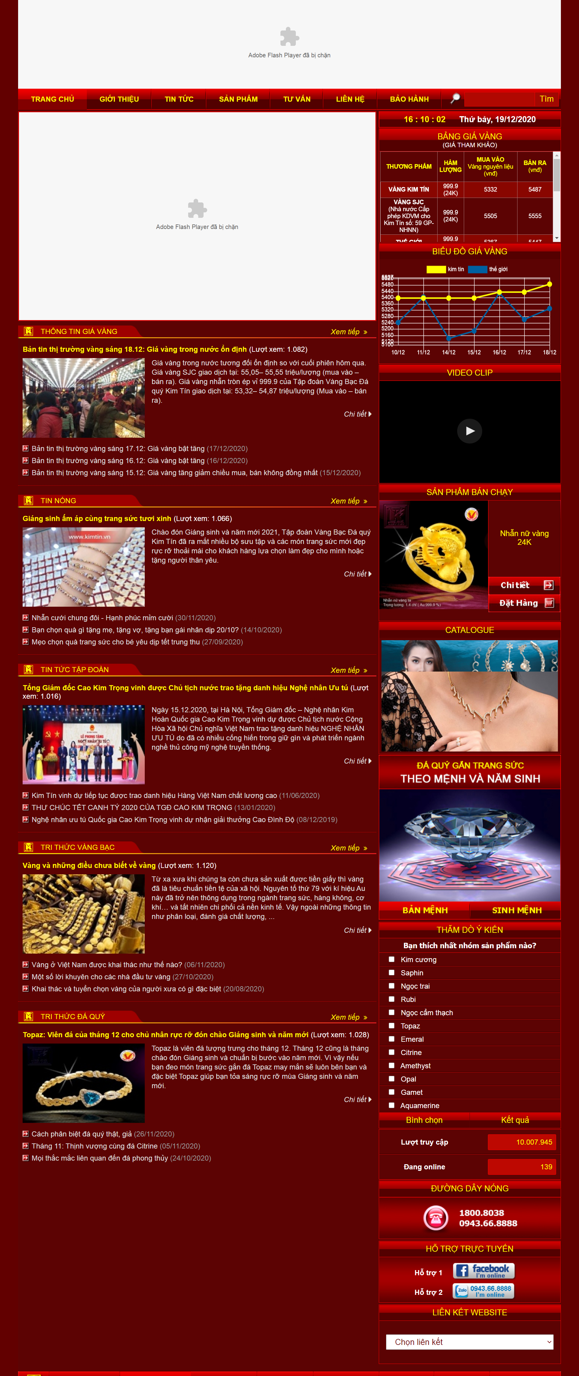 Thiết kế Web trang vàng kimtin.vn