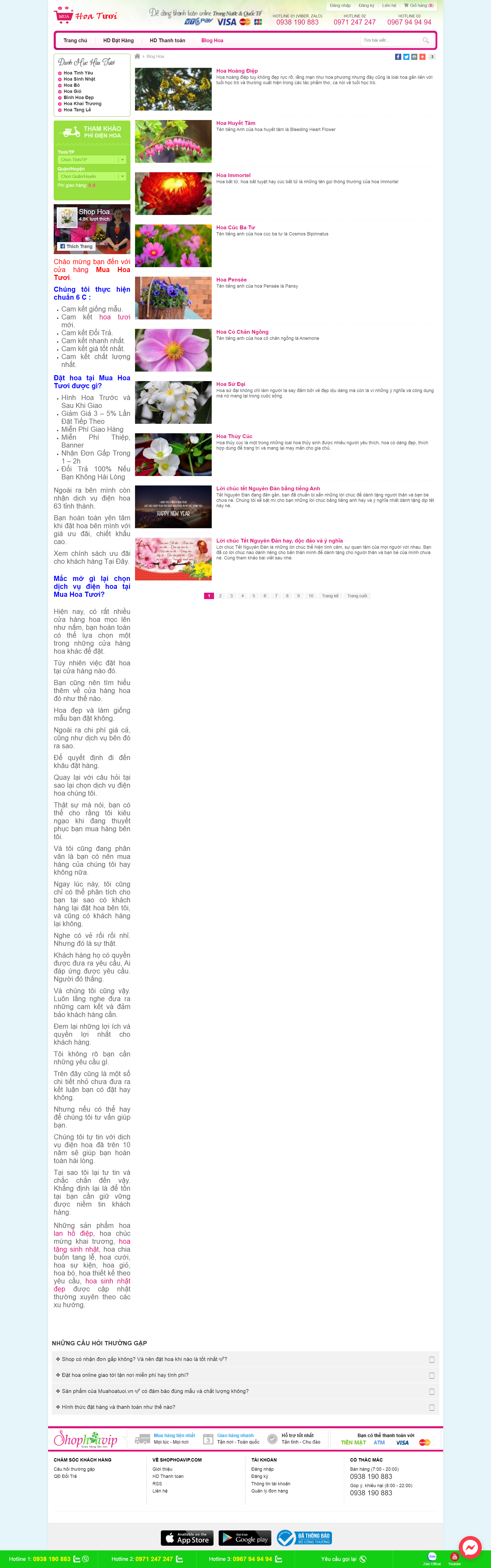 Thiết kế Web hoa tươi muahoatuoi.vn