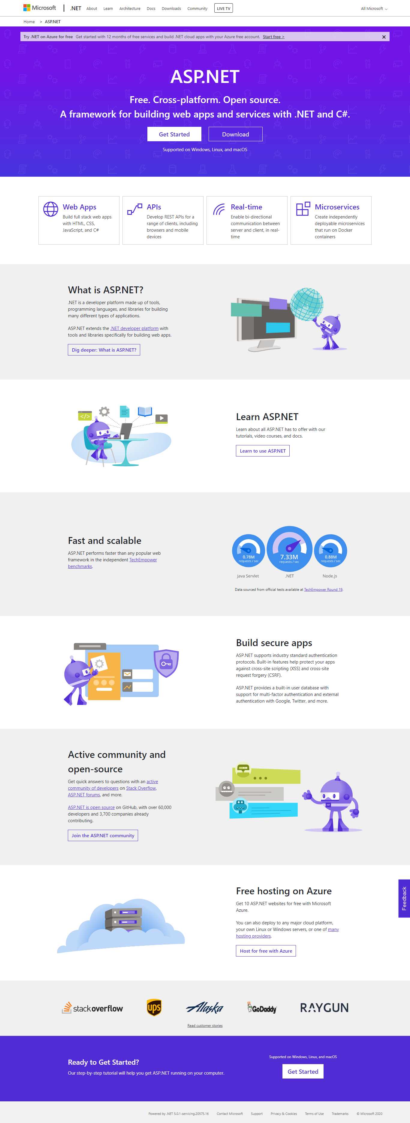 Thiết kế Web asp.net dotnet.microsoft.com