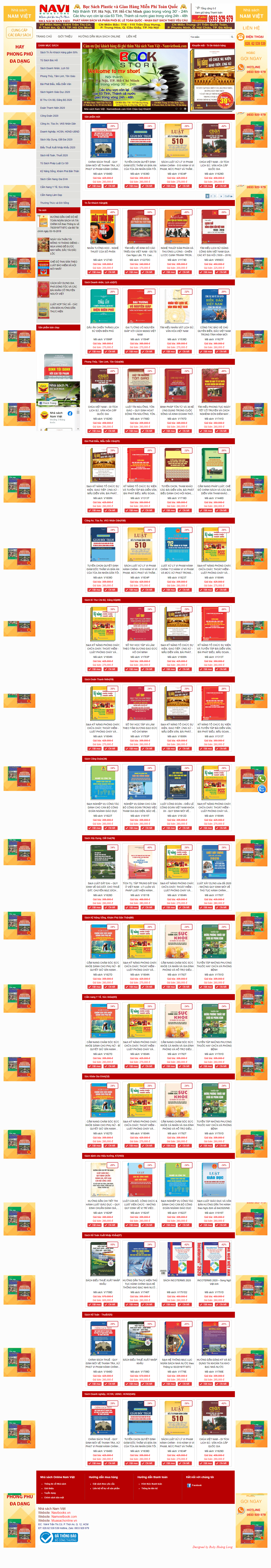 Thiết kế Web bán sách trực tuyến navibooks.vn