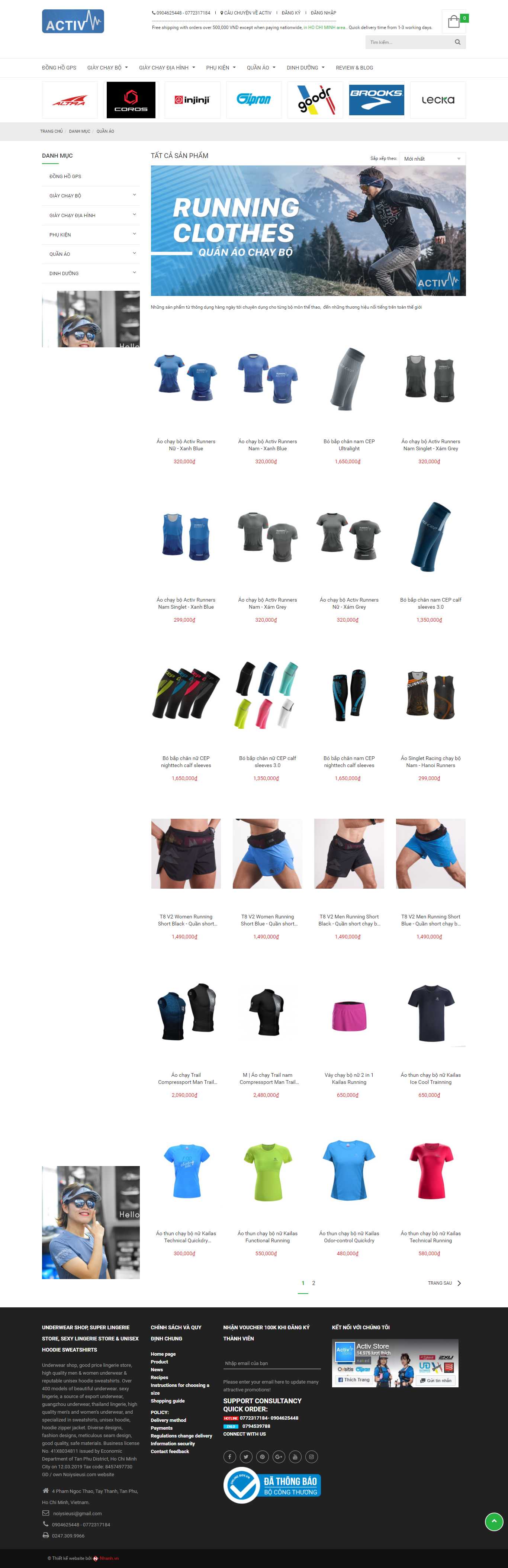 Thiết kế Web bán hàng online hiệu quả activstore.vn