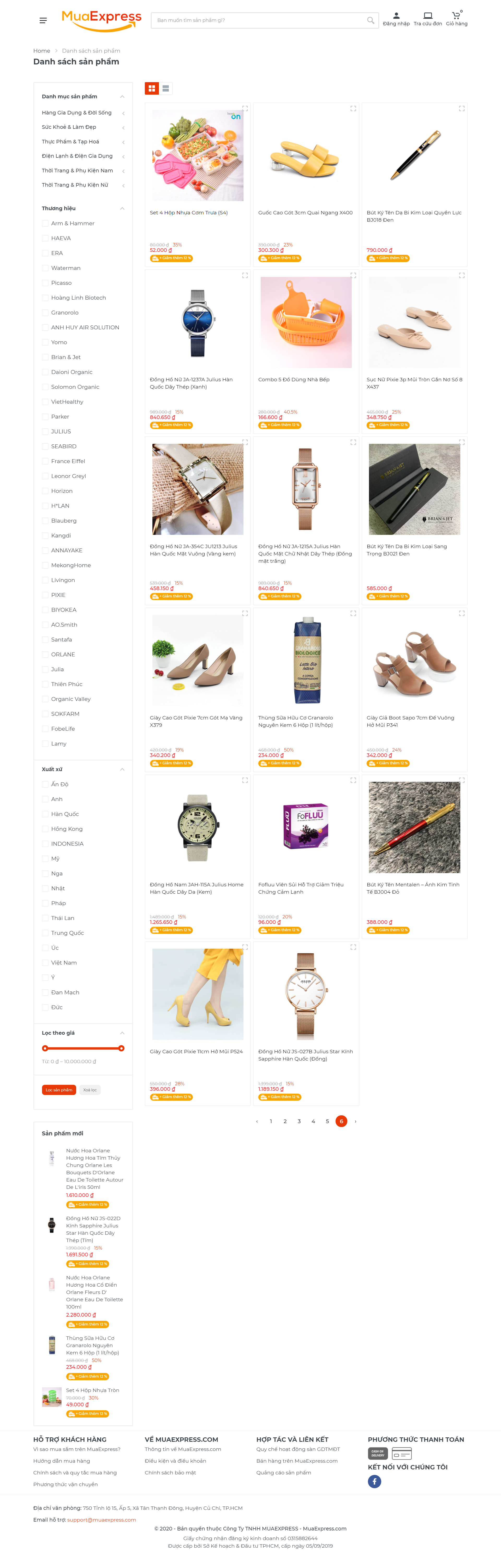 Thiết kế Web chợ online muaexpress.com