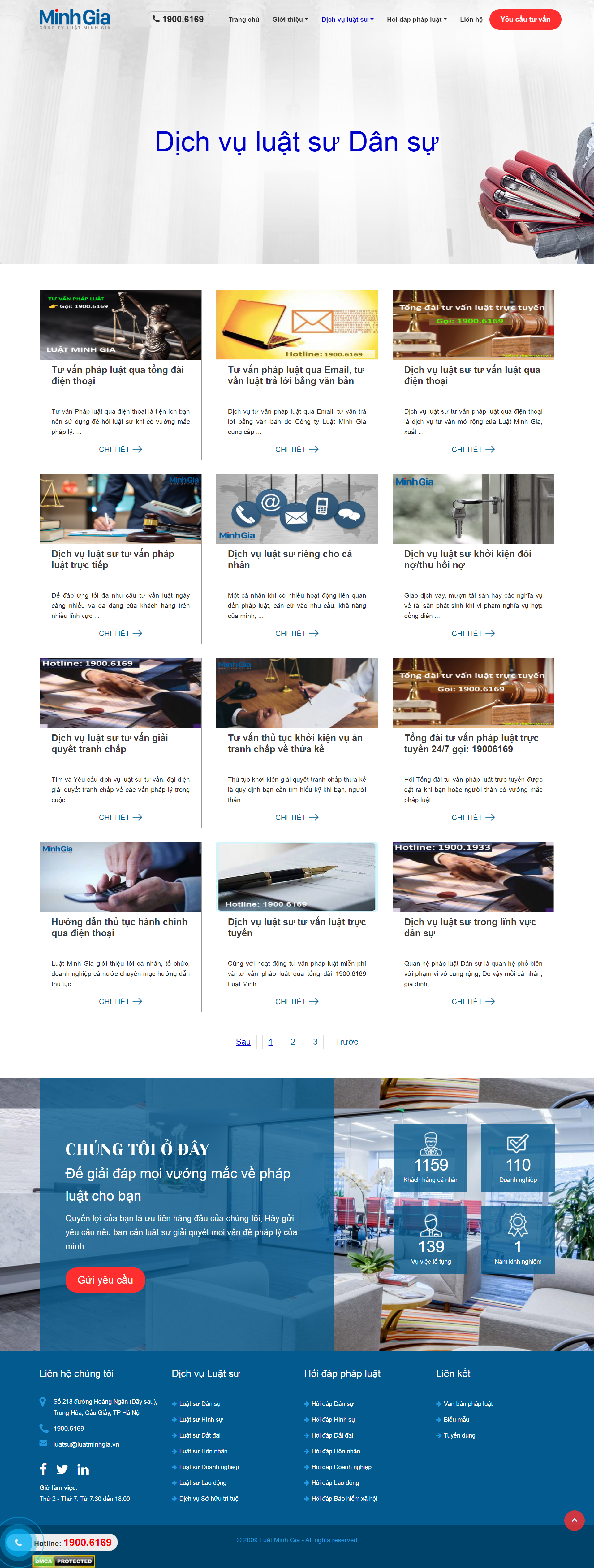 Thiết kế Web công ty luật luatminhgia.com.vn