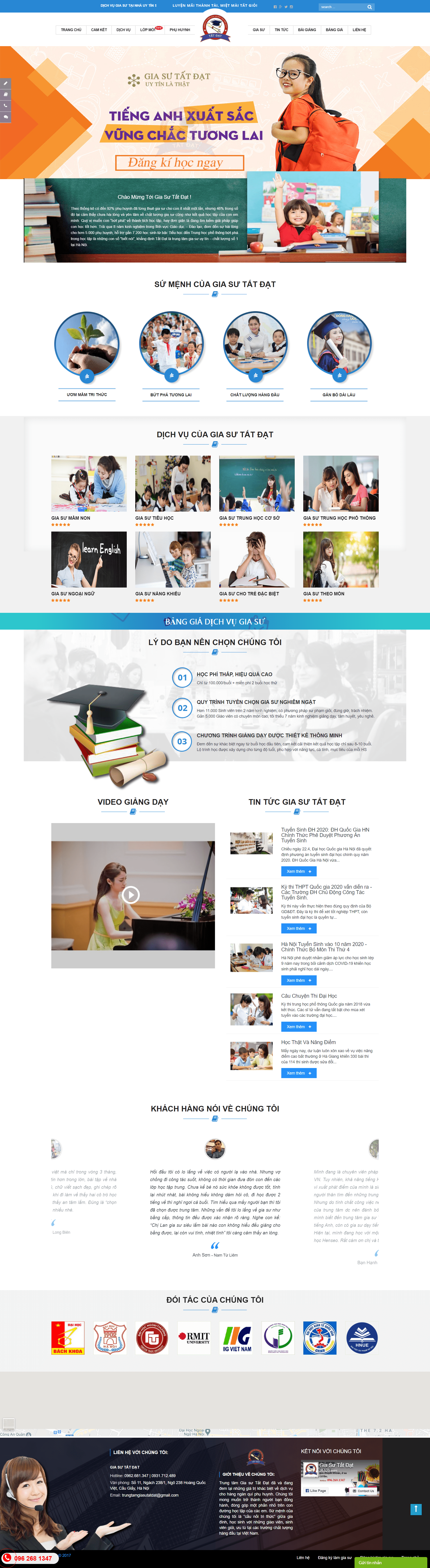 Thiết kế Web joomla giasutatdat.edu.vn