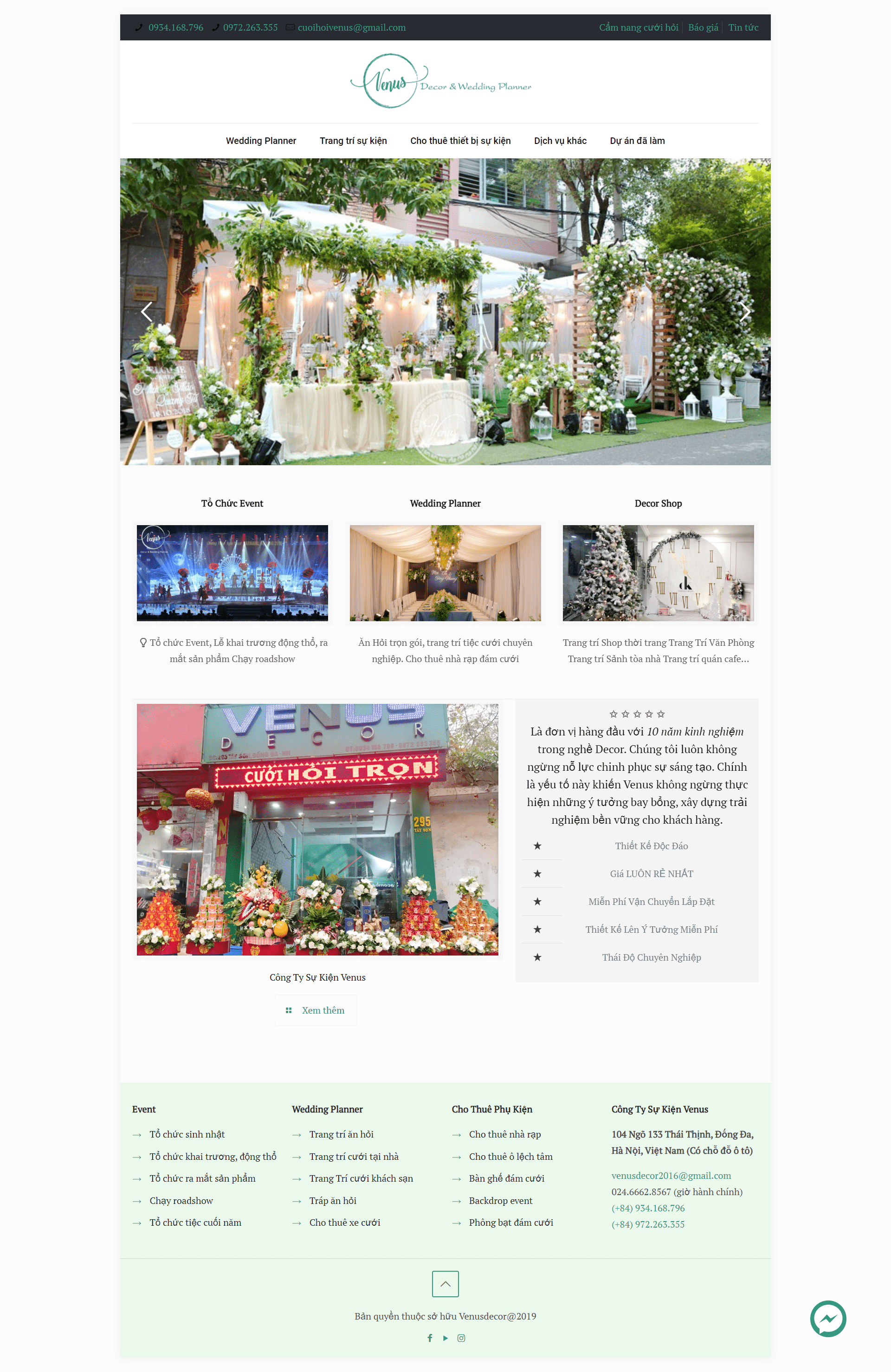 Thiết kế Web magento venusdecor.vn