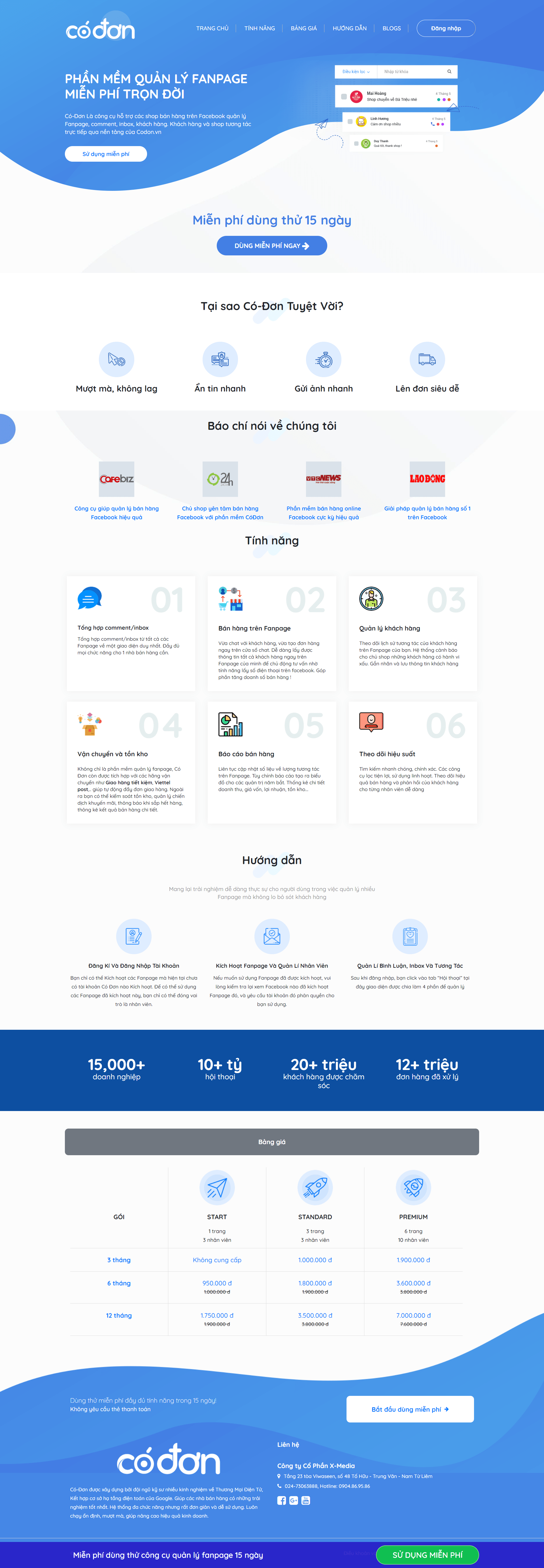 Thiết kế Web siêu tốc codon.vn