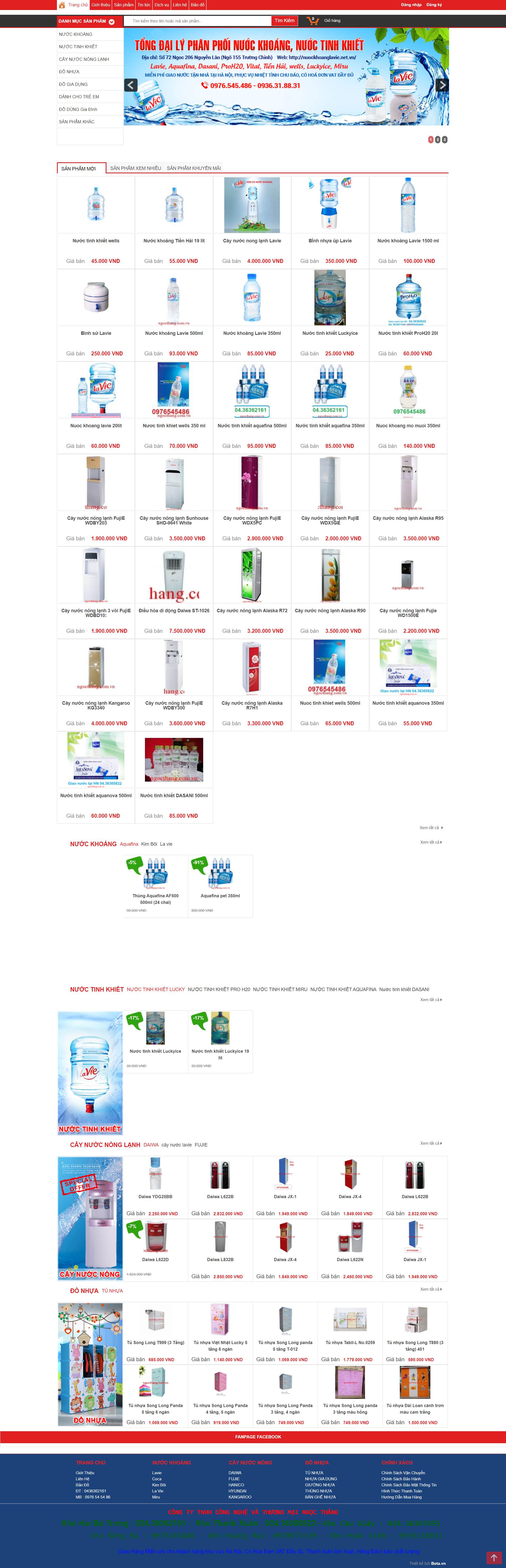 Thiết kế Web tối ưu seo nuockhoanglavie.net.vn