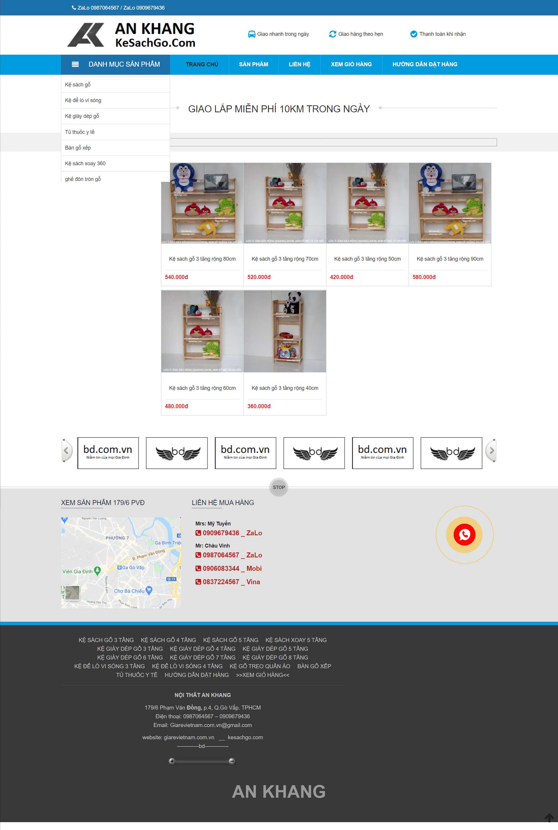 Thiết kế Web tốt nhất hà nội kesachgo.com