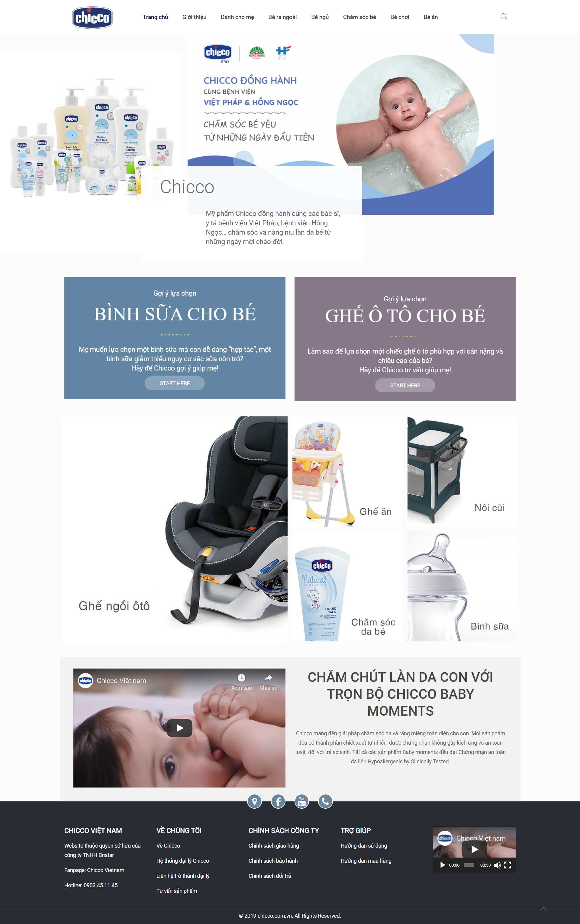 Thiết kế Web tốt nhất hà nội chicco.com.vn