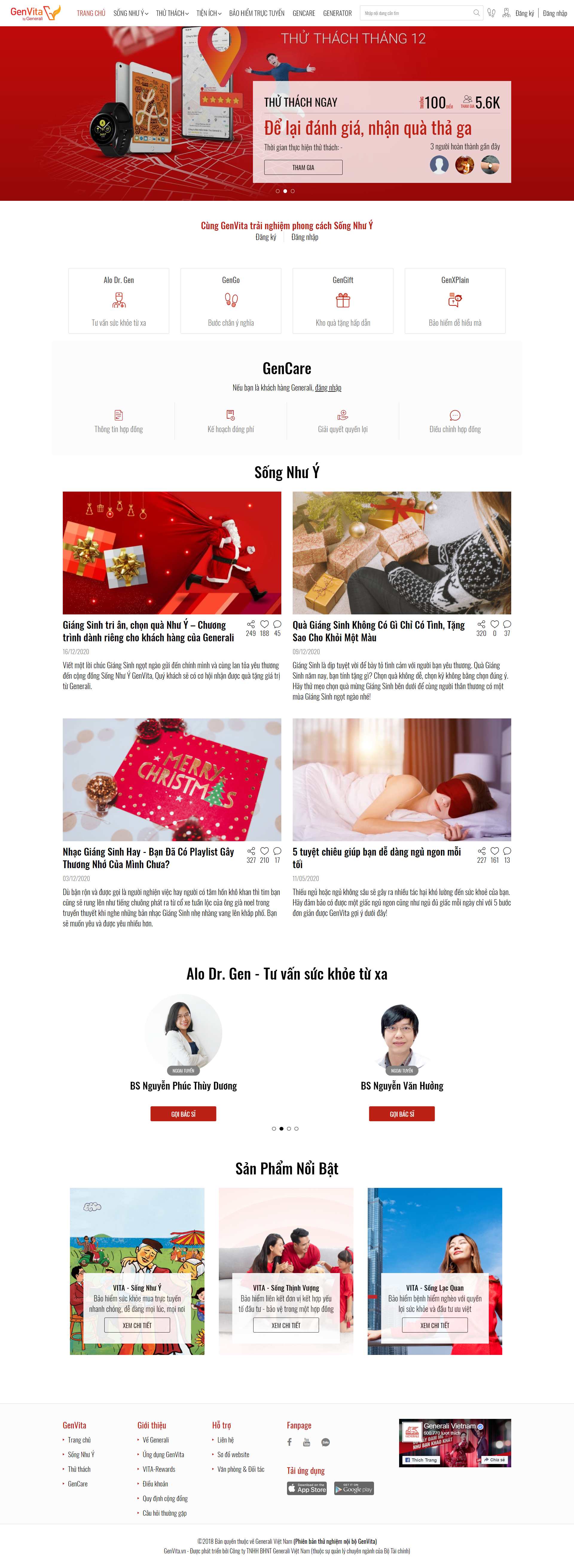 Thiết kế Web quận long biên genvita.vn