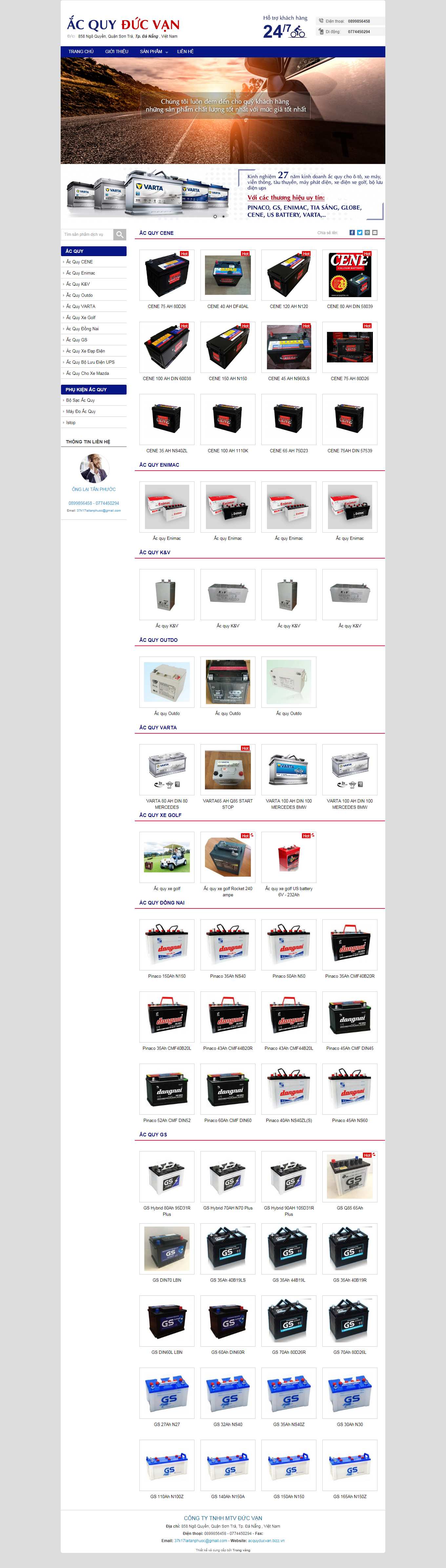 Thiết kế Web huyện thạch thất acquyducvan.com