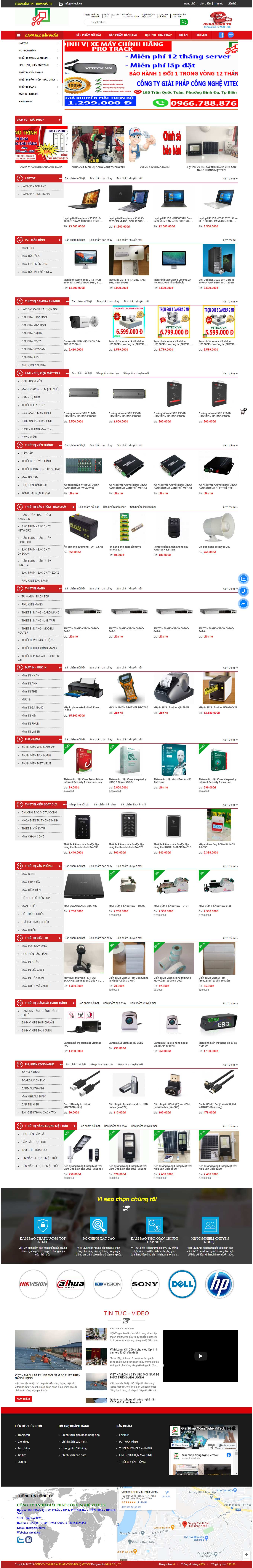 Thiết kế Web huyện quốc oai viteck.vn