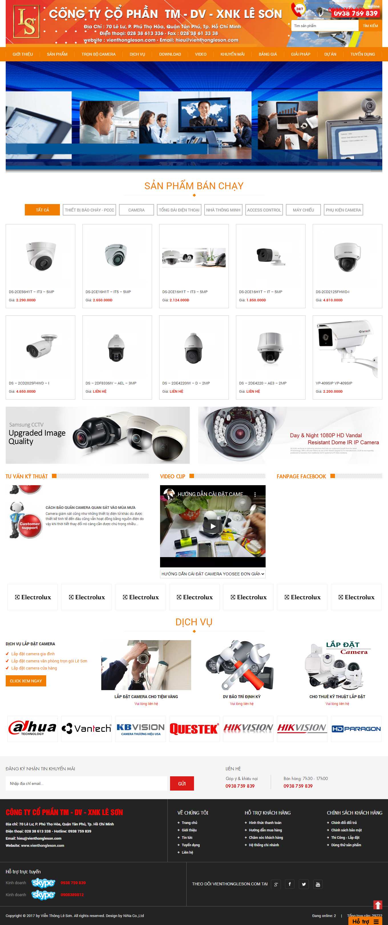 Thiết kế Web quận hai bà trưng vienthongleson.com