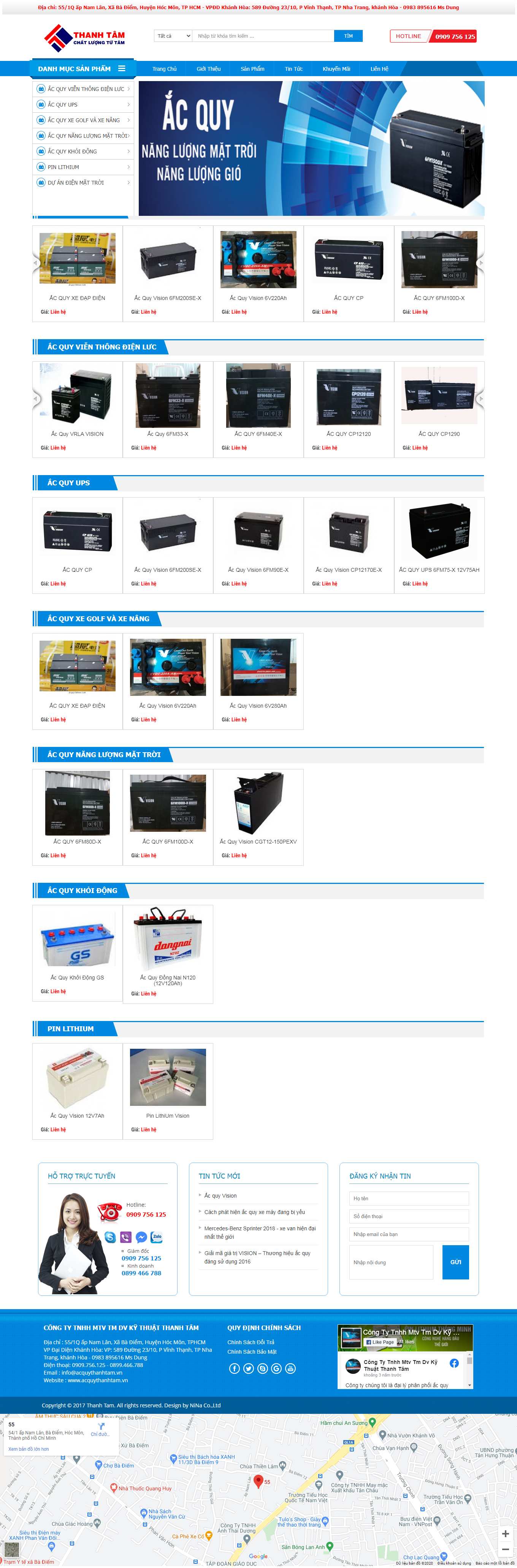 Thiết kế Web huyện sóc sơn acquythanhtam.vn