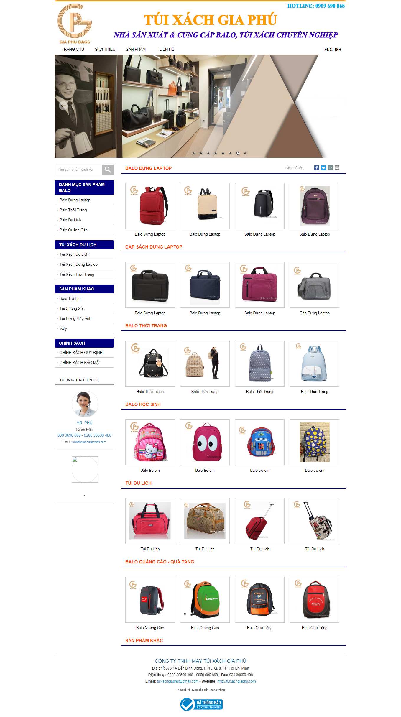 Thiết kế Web huyện gia lâm tuixachgiaphu.com