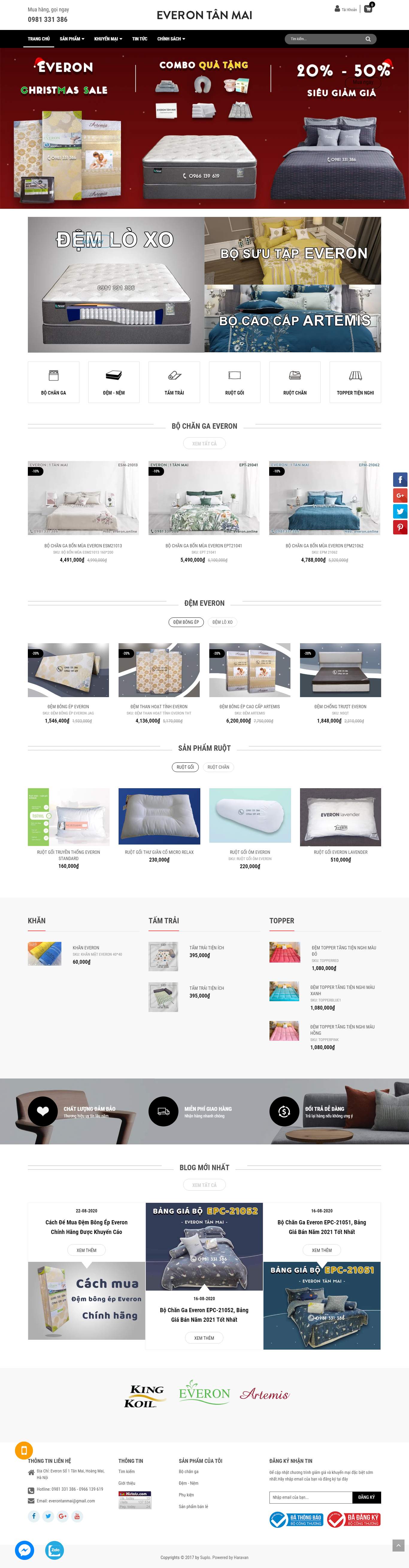 Thiết kế Web huyện thanh trì everon.online