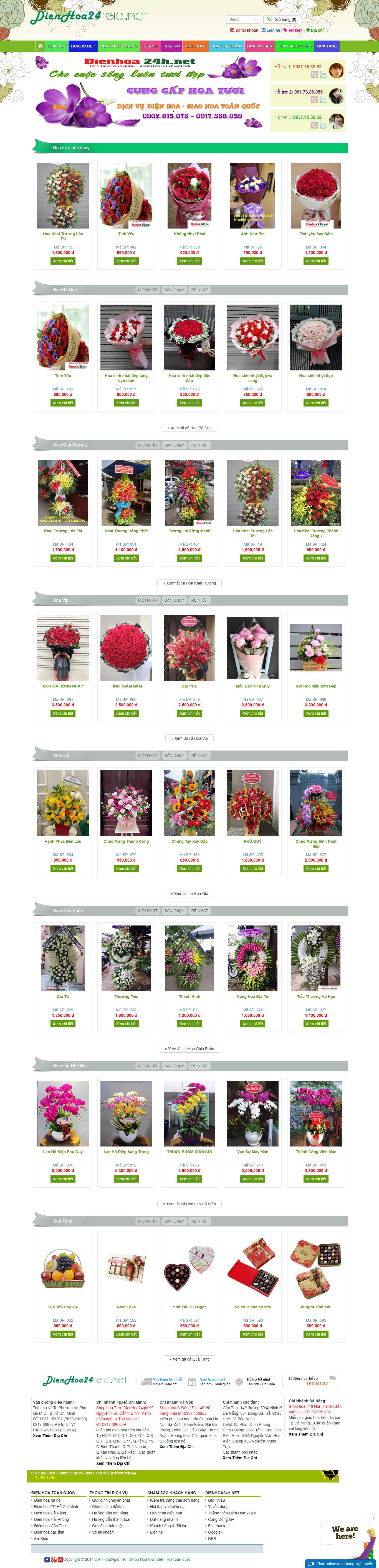 Thiết kế Web huyện mê linh dienhoa24gio.net