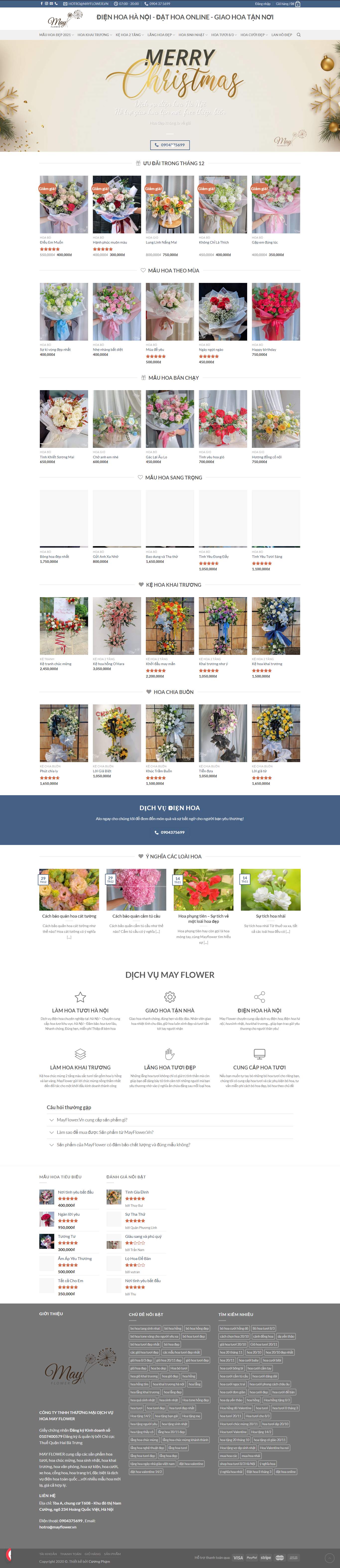 Thiết kế Web huyện mê linh mayflower.vn