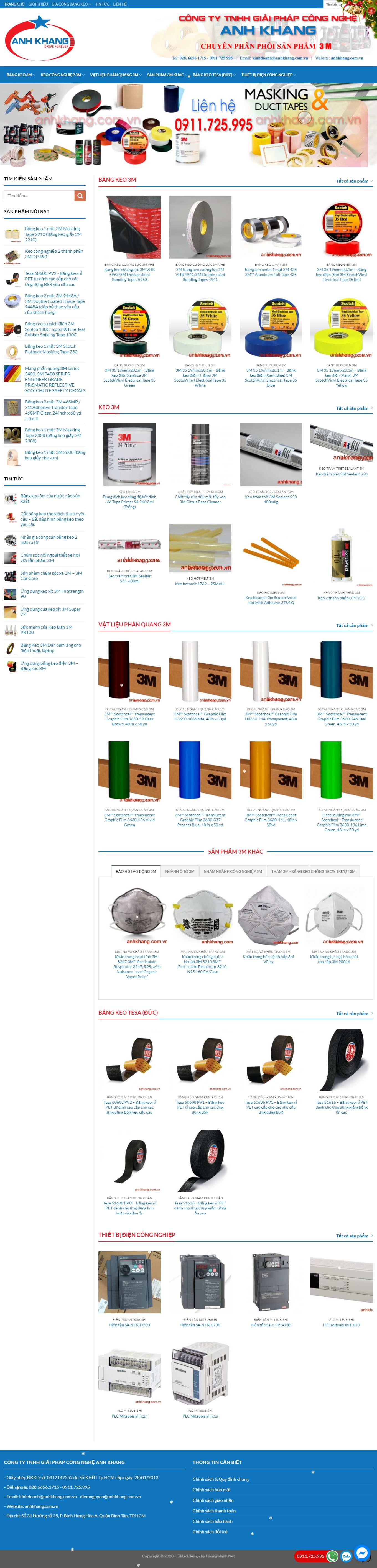 Thiết kế Web huyện ba vì anhkhang.com.vn