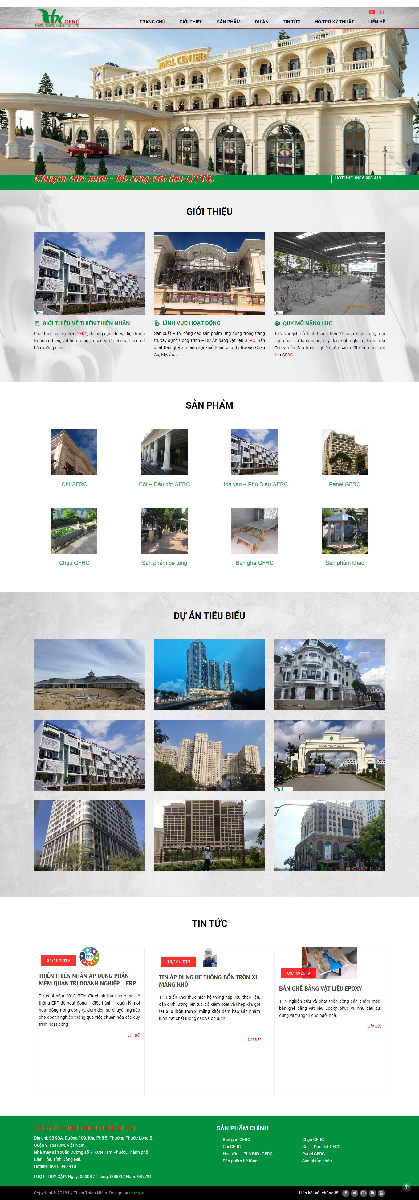 Thiết kế Web miền bắc gfrc.com.vn