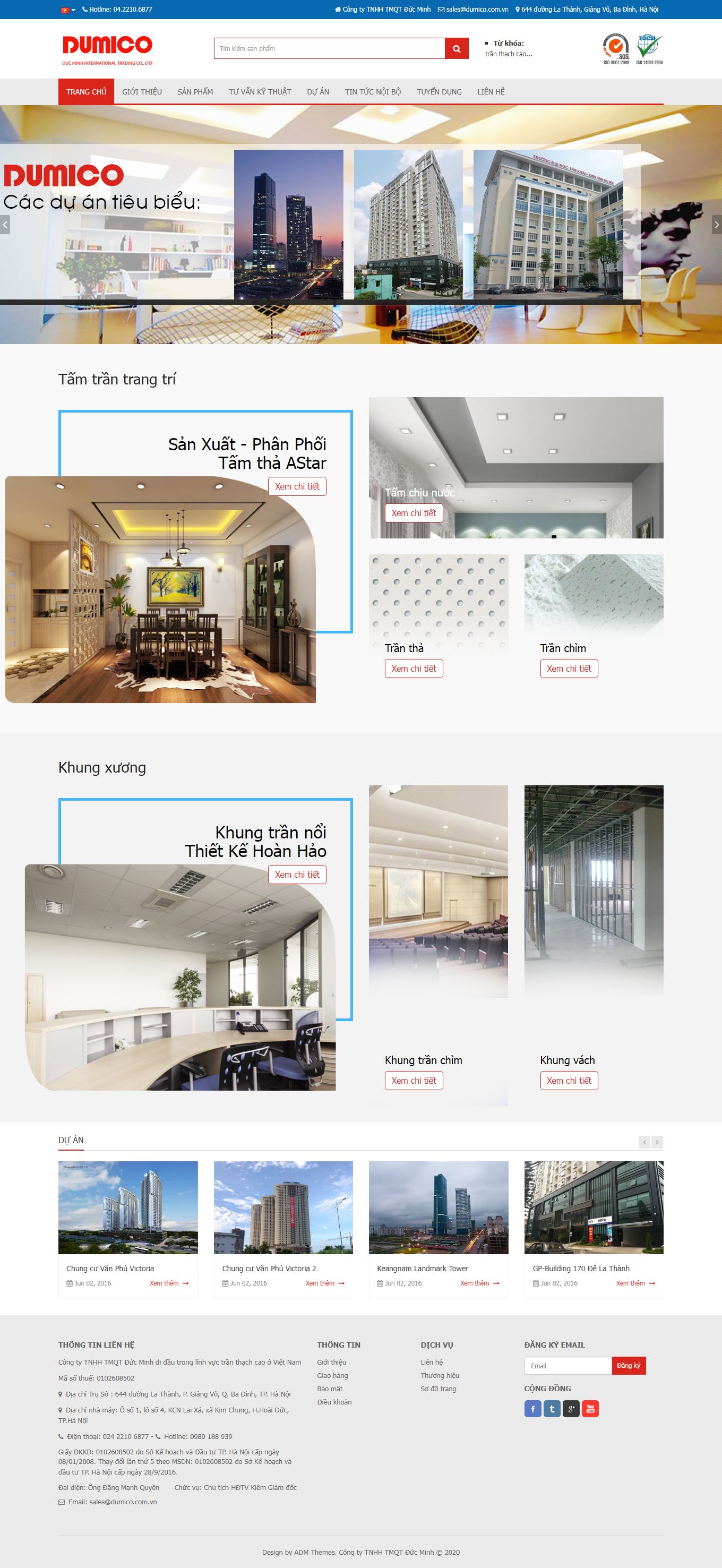 Thiết kế Web miền bắc dumico.com.vn