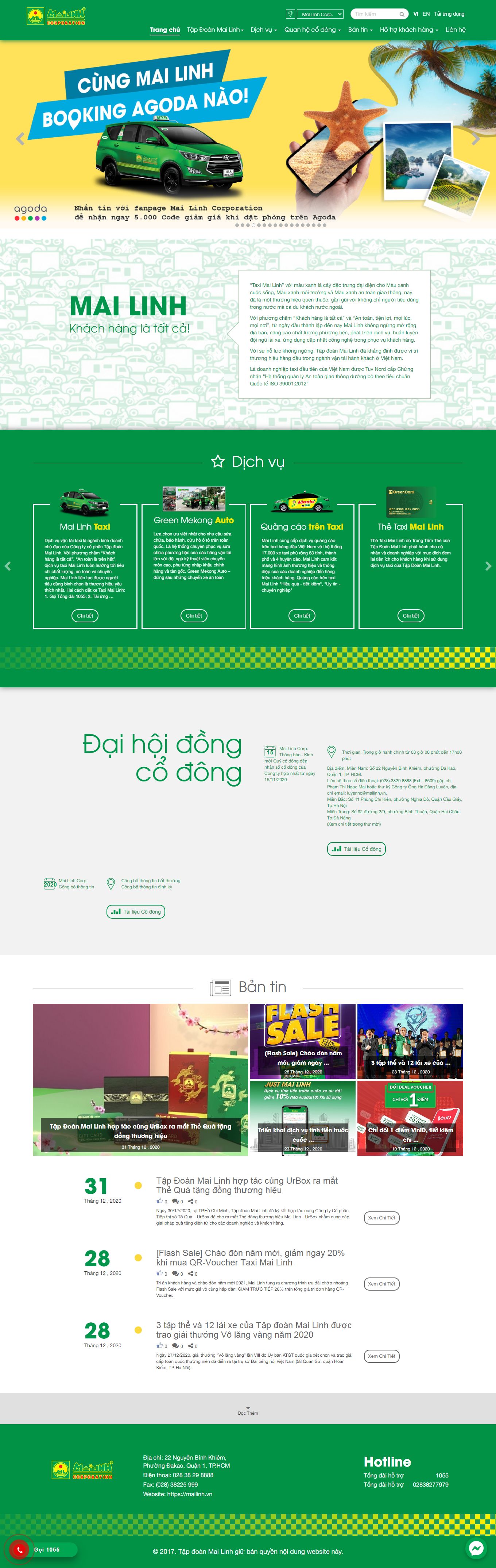 Thiết kế Web miền trung mailinh.vn