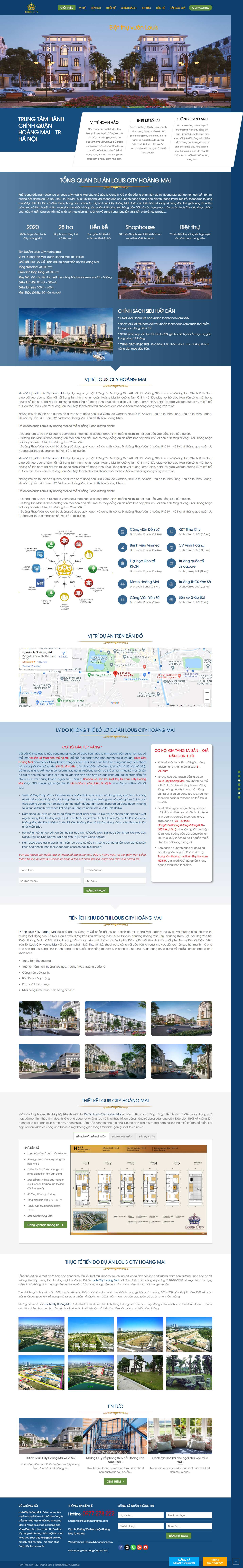 Thiết kế Web huyện hoài Đức louiscityhoangmai.com