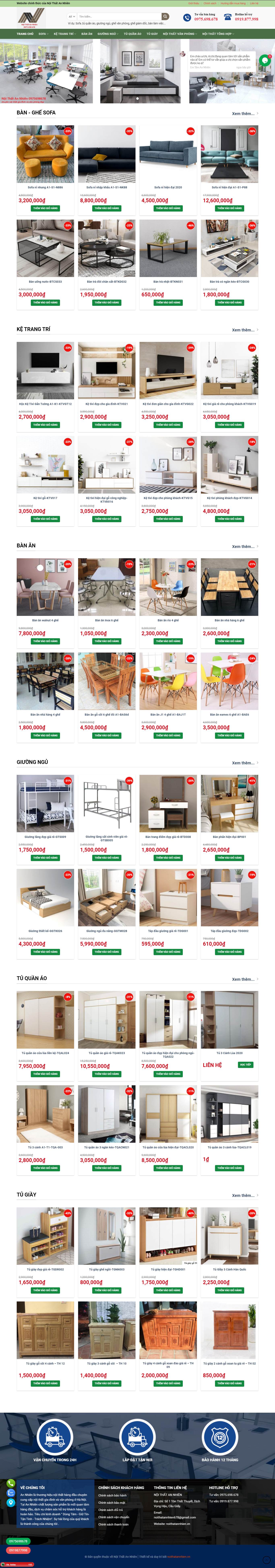 Thiết kế Web huyện chương mỹ noithatannhien.vn