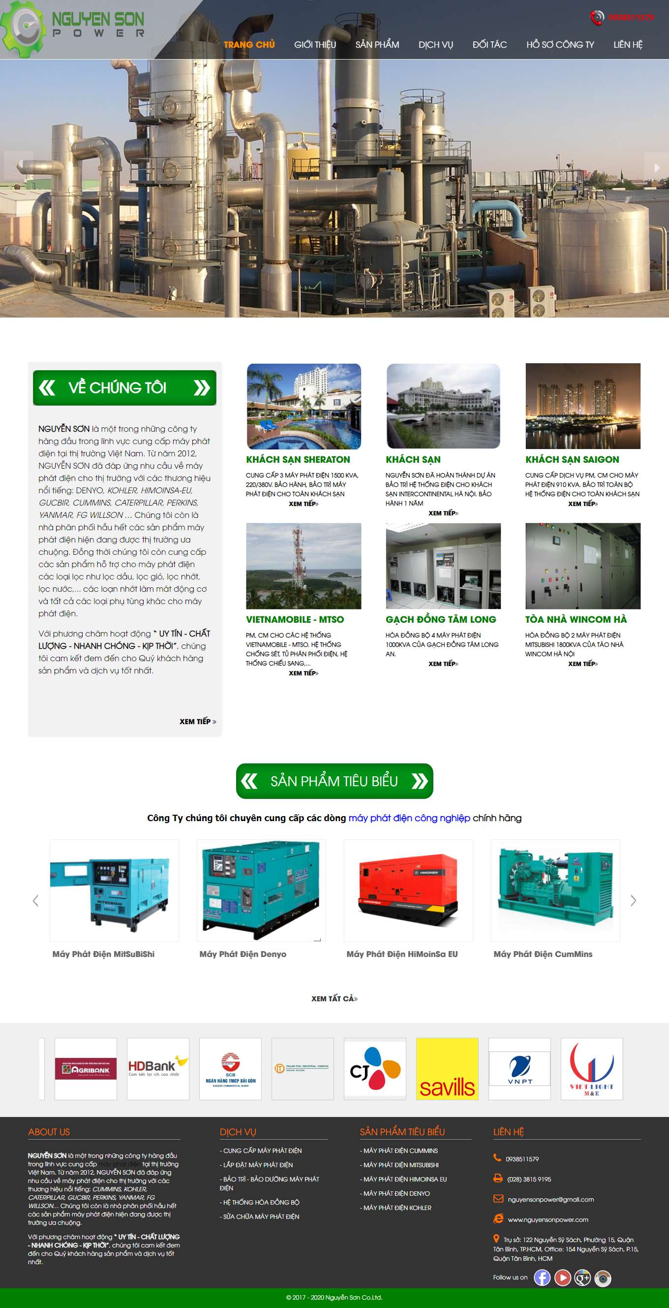 Thiết kế Web vũng tàu nguyensonpower.com