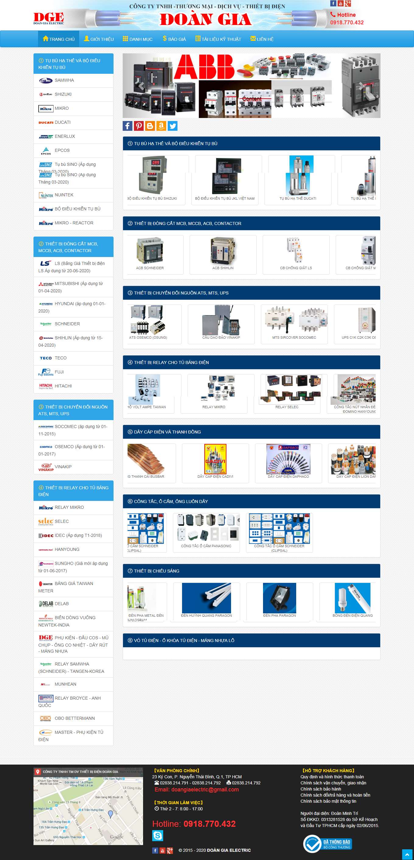 Thiết kế Web bắc giang doangiaelectric.com