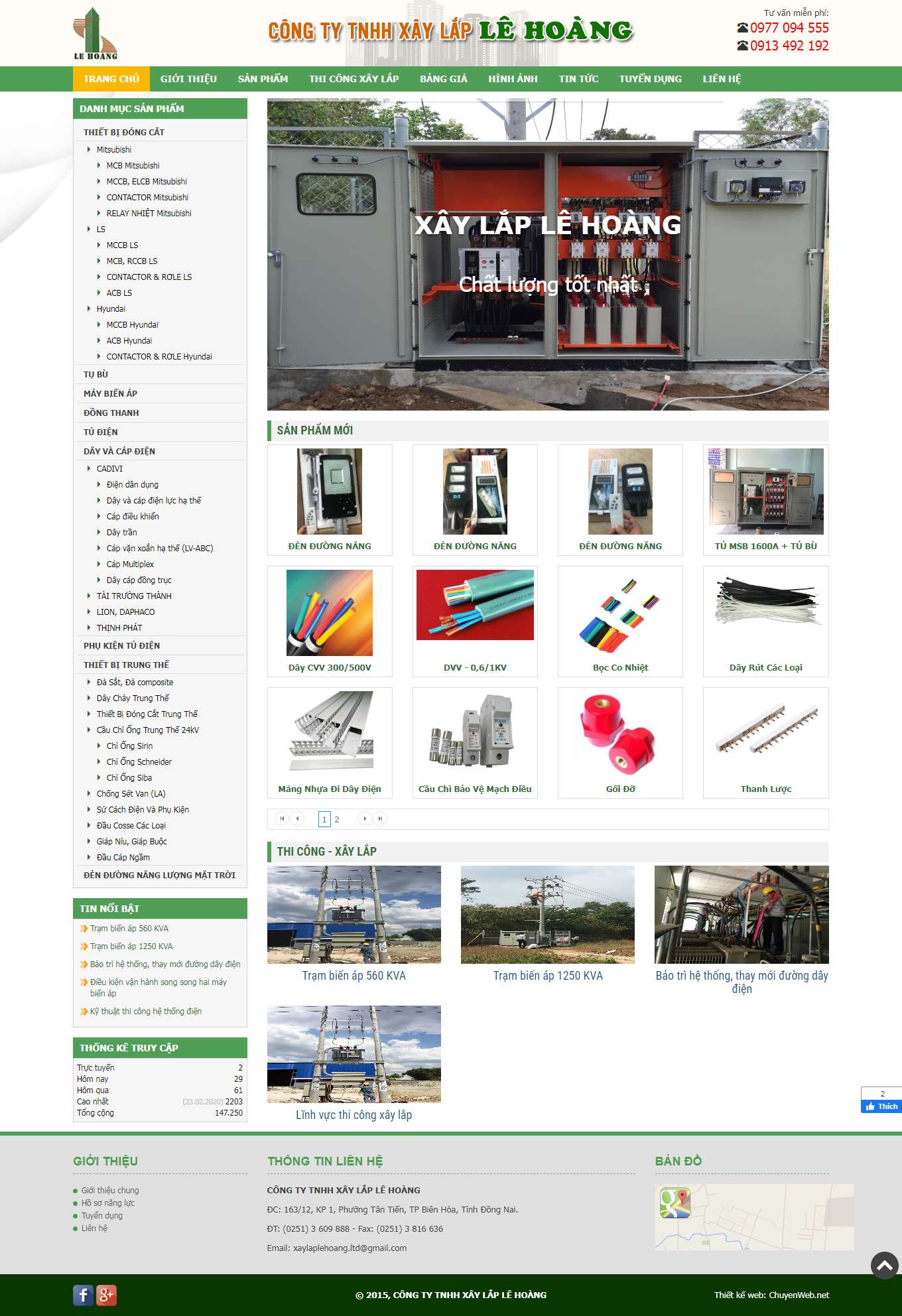 Thiết kế Web bắc giang xaylaplehoang.com