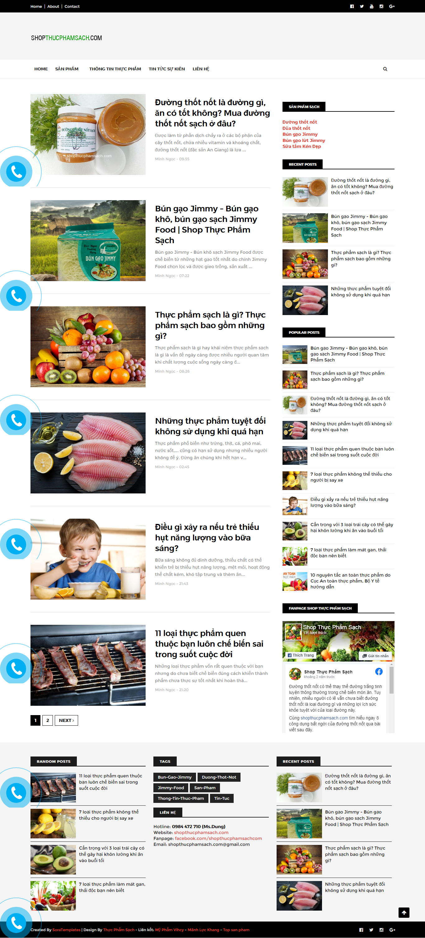 Thiết kế Web huyện mỹ Đức shopthucphamsach.com