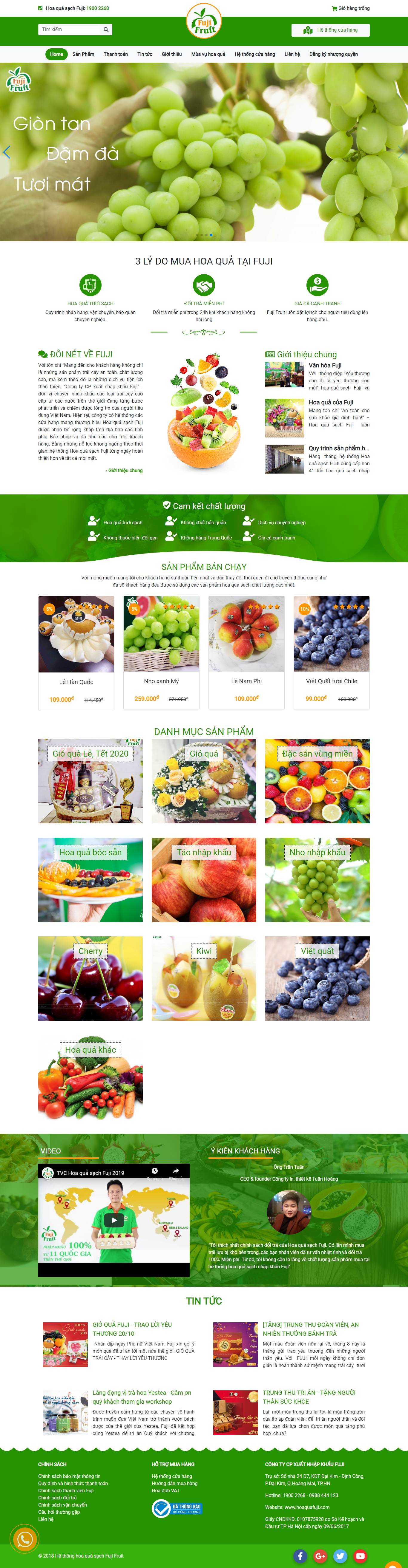 Thiết kế Web miền trung hoaquafuji.com