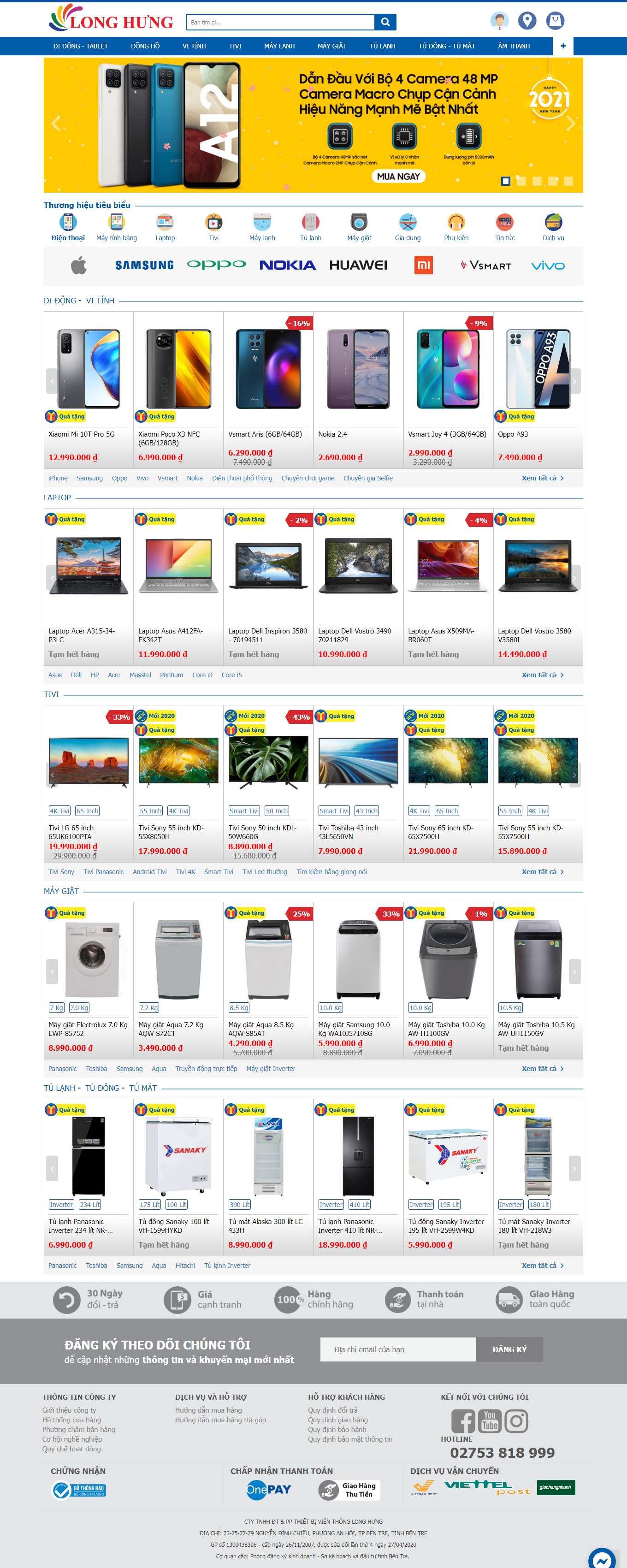 Thiết kế Web bình dương longhungmobile.com