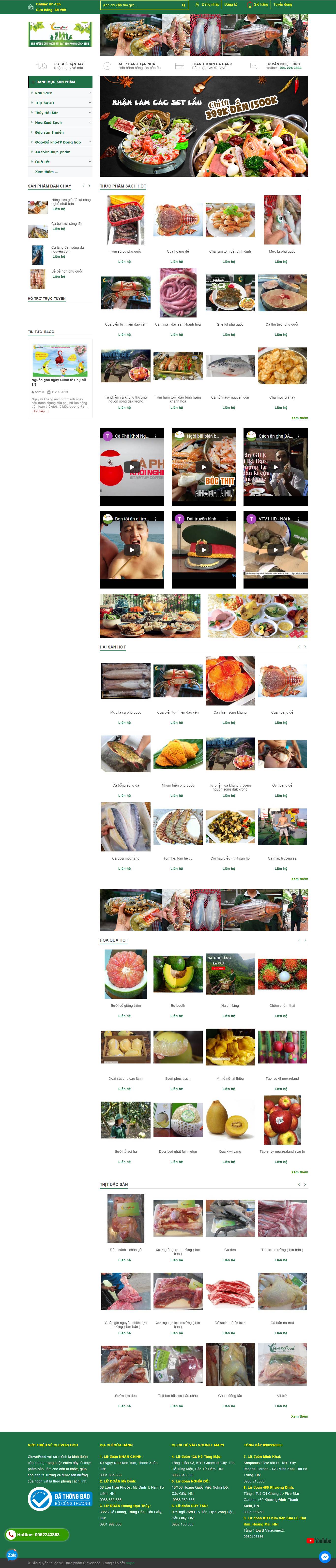 Thiết kế Web an giang cleverfood.com.vn