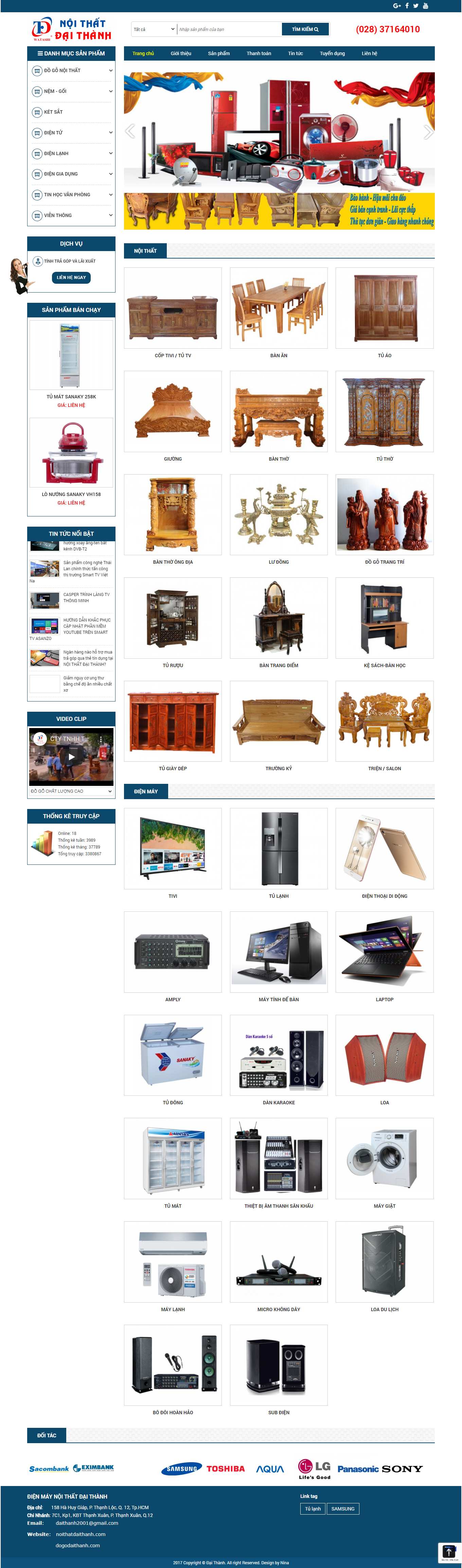 Thiết kế Web bình phước noithatdaithanh.com