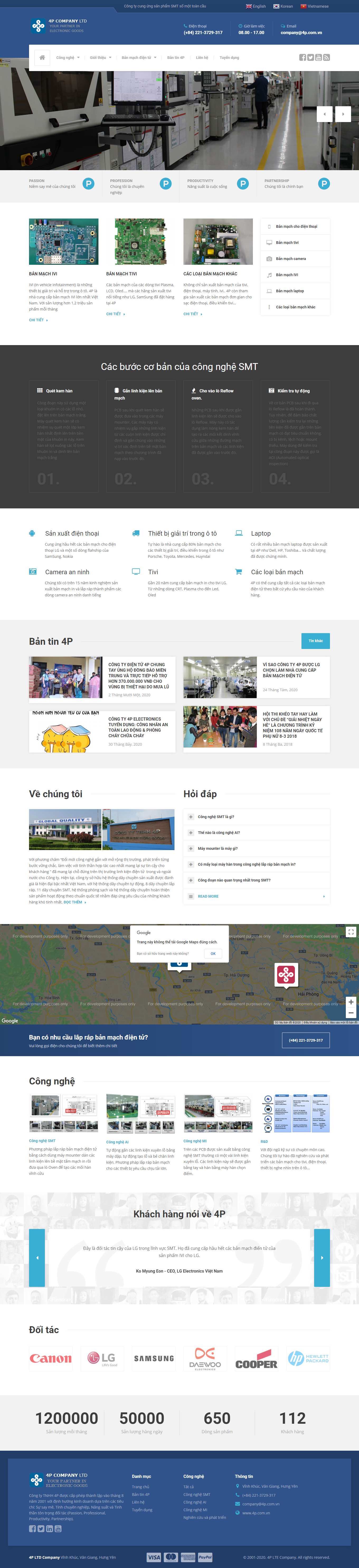 Thiết kế Web cà mau 4p.com.vn