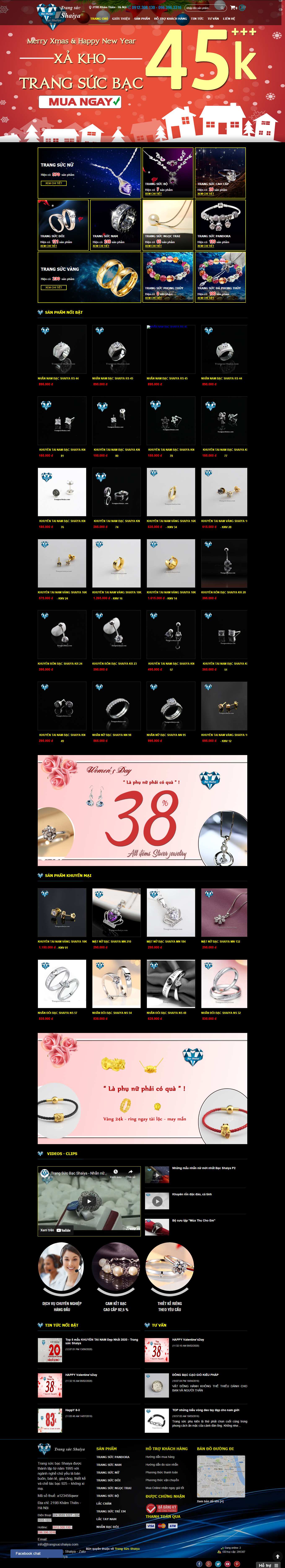 Thiết kế Web cao bằng trangsucshaiya.com