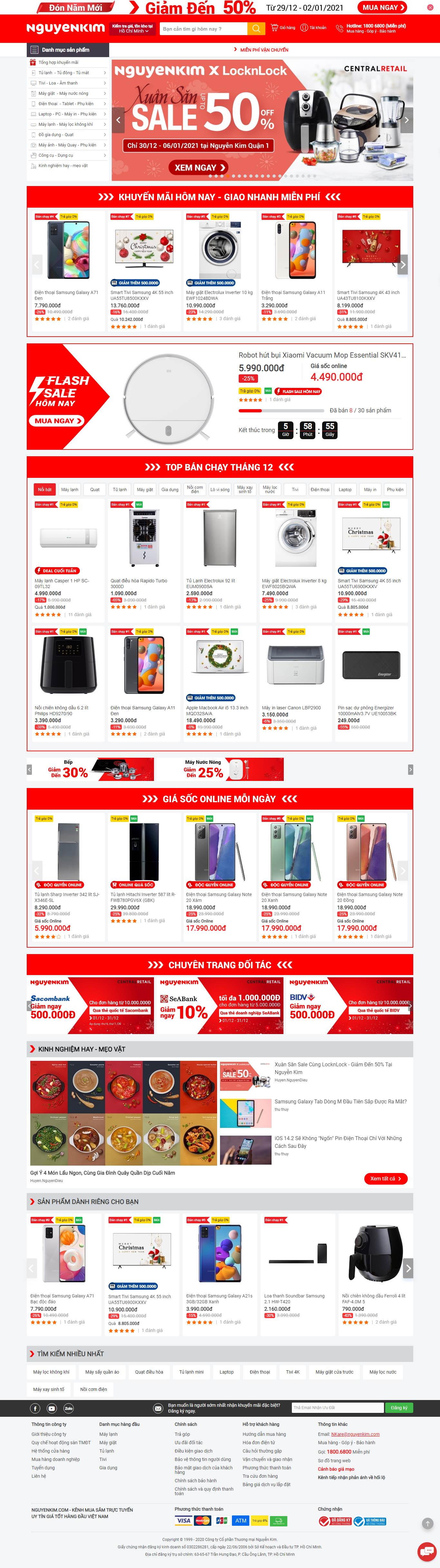 Thiết kế Web bến tre nguyenkim.com